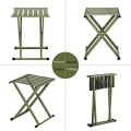 Folding Steel Frame Camping Stool Folding Camping Stool Portable Lightweight Fishing Chair for Camping Fishing Hiking Gardening and Beach. 