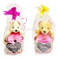 Cute Little Teddy Bear With Vase Lovers Gift Girlfriend Boyfriend Wedding Anniversary Birthday Christmas Valentine Romantic Gift. 