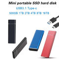 High-speed 30TB 1TB 2TB SSD Portable External Solid State Hard Drive 16TB 8TB USB3.0 Interface Mobile Hard Drive. 