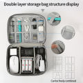 Portable Cable Storage Bag USB Charger Organizer Waterproof Business Trip Storage Bag Travel Suitcase Power Bank Organizer. 