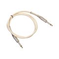 6.35Mm Audio Cable Braided Mono Male Jacks To Male Aux Cable 1M. 