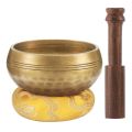 3.2 Inch Tibetan Singing Bowl Zen Meditation Yoga Meditation Bowl Wooden Stick Cushion. 