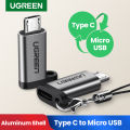 UGREEN USB C Female to Micro USB Male Cable Adapter For All of Handphone with Micro USB Interface Including Xiaomi Redmi Note3/ Huawei P9 lite/Nova 2i QC 2.0 Quick Charge Data Sync. 