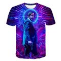 T-Shirt John Wick the Boogie Man Movie 3d print John Wick: Chapter 3 - Parabellum tshirt o-neck short Keanu Reeves Killer. 