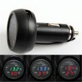 【B】 Universal 12V 24V Car Volt Meter Auto LED Voltmeter Gauge Voltage Meter. 
