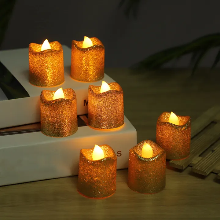 Glitter%20LED%20Flameless%20Candles%20Tea%20Light%20Romantic%20Candles%20Party%20Table%20Outdoor%20Decoration%20-%20Image%203