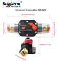 Sutuiying Profesional 20A 30A 40A 50A 60A 80A 100A 150A Circuit Breaker 12V 24V DC Car Truck Audio Resettable Fuse Circuit Breaker. 