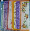 Colorful Handkerchief Women Cotton Floral Embroidered Scarf Pocket Hankie Hankerchief Random Color 12 pcs. 