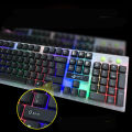 JEQANG Hot Selling JK-922 104 Keys USB Wired Mechanical Feel Colorful Backlight Keyboard for office - Fashion - Gaming - LED - Business Keyboard - Black. 