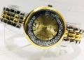 SW Ladies women luxury gold silver mixed two tone chain fashion wear Watch. 