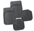 Universal Front And Rear Black Color Bucket Mats 5Pcs Full Carpet Set - No 1. 