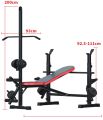 Weight Bench - Multi functional Home workout Bench Full bench Multipurpose Bench with lat pull down. 