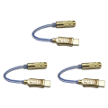 NANLIY 3X CX31993 USB Type C DAC Headphone Amp Blue with 3.5mm Output SNR128DB PCM 32B/384KHz for Android Windows10 Phone Call. 