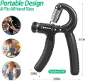 Adjustable Heavy Grips Hand Gripper Gym Power Fitness Hand Exerciser Grip. 