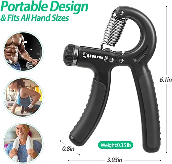 Adjustable Heavy Grips Hand Gripper Gym Power Fitness Hand Exerciser Grip