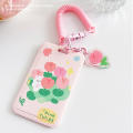Plastics Key chain clip Convenient Small ferrule Elastic rope clip for Students Office workers School Bus commute Meal card protection. 