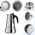 Compact Coffee Pot Efficient Sleek Design Heat-Resistant Moka Coffee Maker Large Capacity Stove Top Coffee Maker for. 
