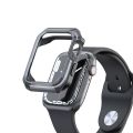 Transparent Two-color Armor Case For Apple Watch Series 6 & SE & 5 & 4 44mm. 