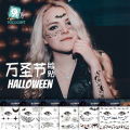 【Factory prices】New Halloween Face Sticker Tattoo Sticker Spider Scar Tattoo Sticker Party Makeup Sticker. 