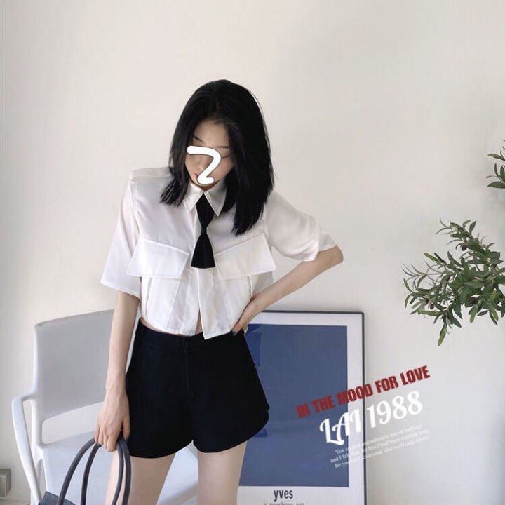 Black%20Shorts%20Women's%20Summer%20New%20Suit%20High%20Waist%20Wide%20Leg%20Pants%20Elegant%20Slimming%20Casual%20All-MatchingaHot%20Pants%20for%20Hot%20Girls%20-%20Image%202