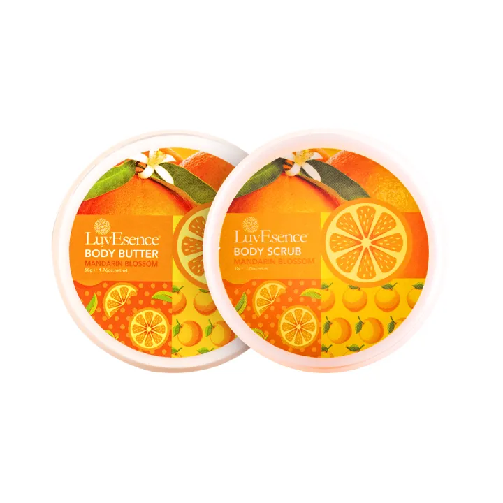 LuvEsence Mandarin Blossom - Mini Body Polishing Duo
