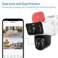 4K 8MP 4G Solar Battery Camera 4G Sim Card Dual Lens Dual Screen Outdoor Security Protection PTZ Cam PIR Human Detection CCTV. 