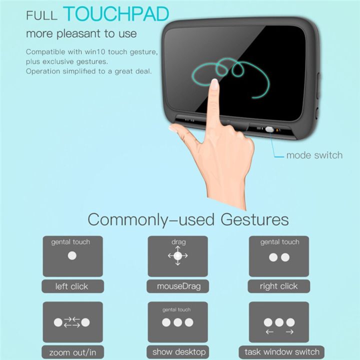 H18+%20Mini%20keyboard%20Air%20Mouse%20Full%20Screen%20Touch%20Keyboards%202.4GHz%20Handheld%20Fingerboard%20Wireless%20Keyboard%20for%20Android%20Google%20TV%20Box%20-%20Image%204