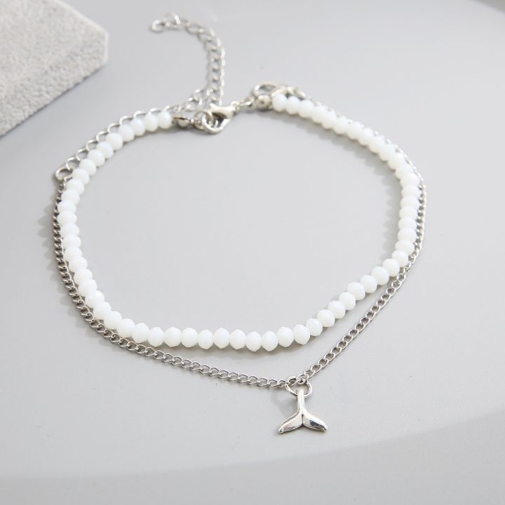 Women%20Double%20Layers%20Ankle%20Bracelets%20/%20Girls%20Boho%20Adjustable%20Size%20%20Beach%20Anklet%20/%20Girls%20Charm%20Fishtail%20Pendant%20%20Anklets%20/%20Ladies%20Fashion%20On%20Leg%20Foot%20Jewelry%20Accessories%20-%20Image%207