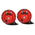 2X 300DB 12V Universal Electric Snail Train Horn Super Loud Waterproof Horns Siren for Motorcycle Car Truck SUV Boat. 