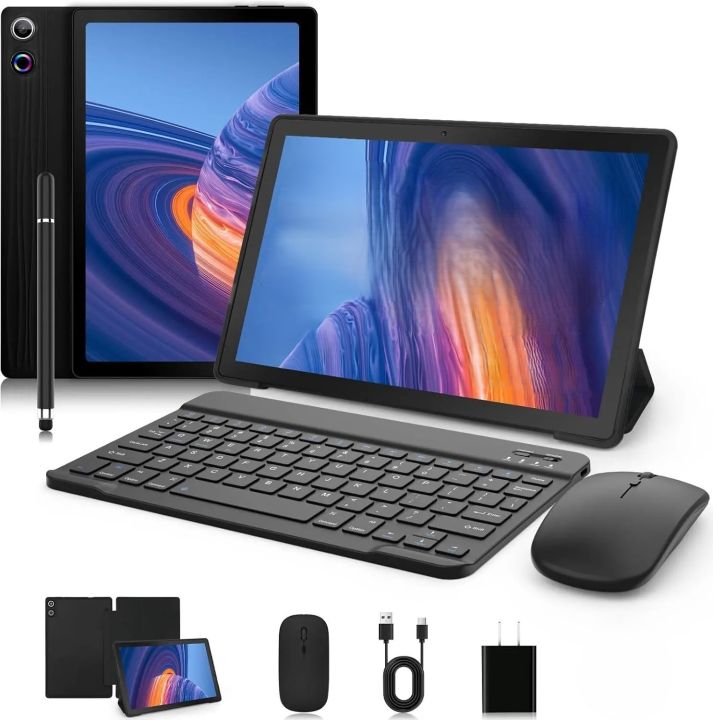 Brand New AUMI 10.1 Inch Tablet With Keyboard Protective Case Mouse ...