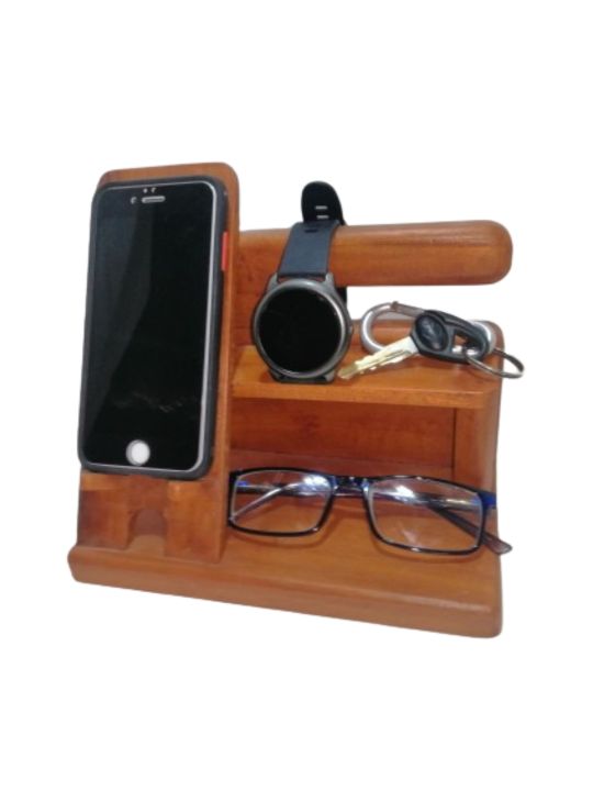 Multifunctional%20Creative%20Wooden%20Mobile%20Phone%20Bracket%20Holder%20for%20Smart%20Phones,%20Smart%20Watch,%20%20Spectacles%20&%20Vehicle%20Key%20Holder.%20-%20Image%202