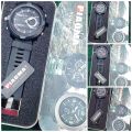 Piaoma Sports Watch plastic Frame Silicon Strap waterproof Dual time ( Analog and Digital ) Date and day option Stop Watch Led Light  INeedz. 