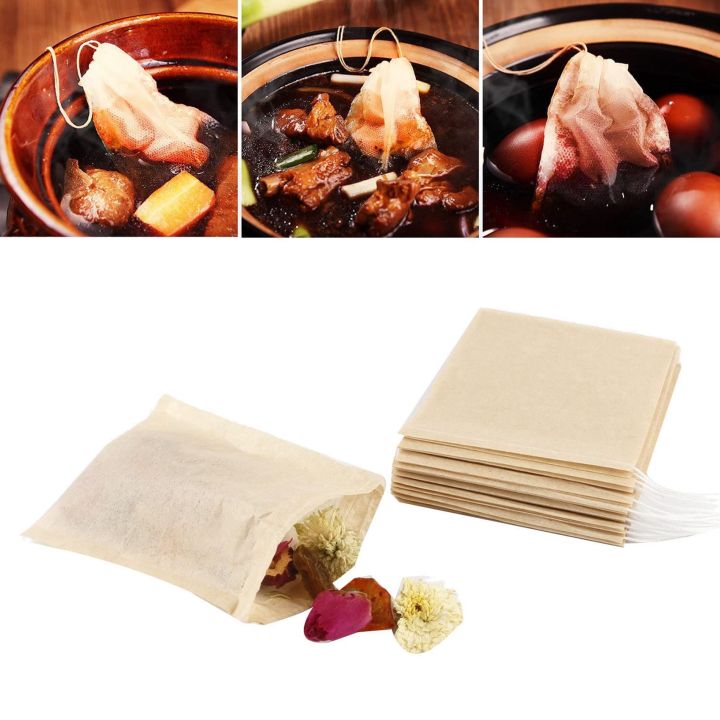 300PCS%20Tea%20Filter%20Bags,%20Disposable%20Paper%20Tea%20Bag%20with%20300Pcs%20Tea%20Infuser%20Drawstring%20Teabags%20Natural%20Material%20Tea%20Bags%20-%20Image%203