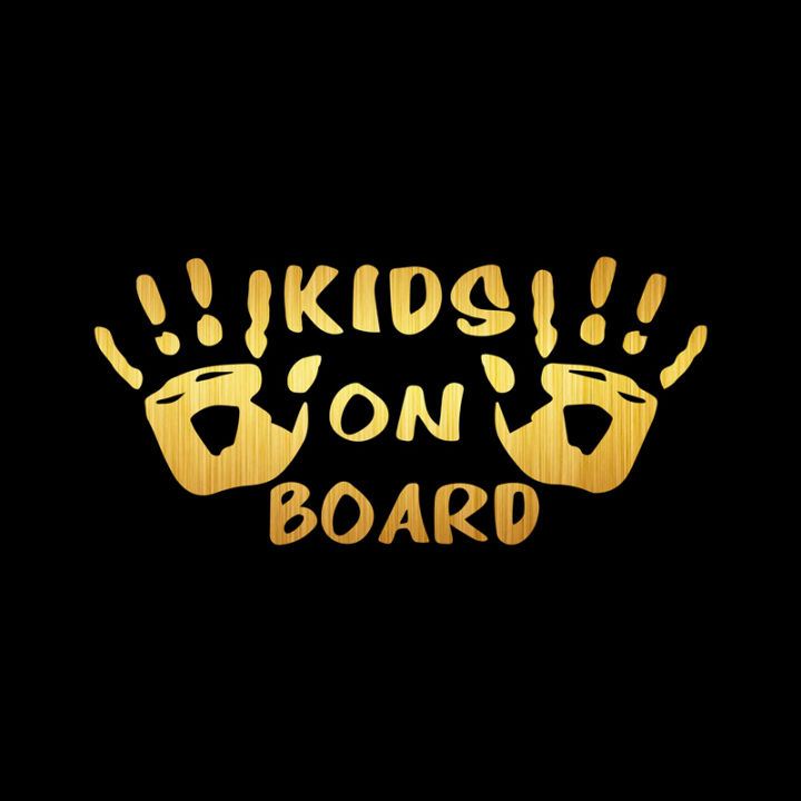 【Hottest Trends】Rylybons Car Body Window Vinyl Car Sticker KIDS ON BOARD For Motorcycle Children Car Styling Car And Decals Accessories