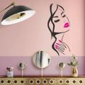 wall stickers Beauty Salon Wall Stickers Hand Manicure Nail Salon Beautiful Girl Face Wall Decal Art Posters Living Room Home Decoration. 