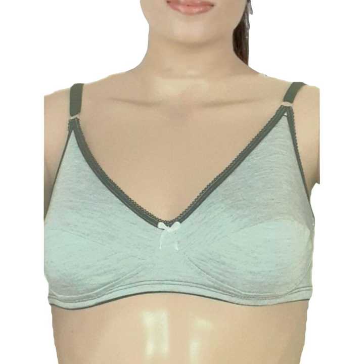 Basic Essentials Cotton Bra Soft Underwear Comfortable Support for Daily Wear