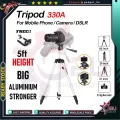 Tripod TF-3110/20 & 330A Tripod - 5 Feet Portable Tripod Camera Stand and Mobile Stand. 