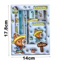 Cute Capibara Labubu Stationery Set 3D with Notebook Study Stationery Kit Ruler Students Back to School Gift. 