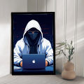 A4 Sized Poster Hacking Hacker Wall Posters PVC Framed Wall Decors. 