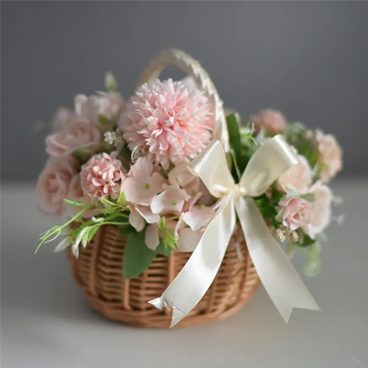 (GGBR)%20Woven%20Flower%20Basket%20Hualanzi%20Wicker%20Basket%20Candy%20Gift%20Basket%2019cm%20-%20Image%203