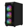 GAMDIAS AURA GC1 ELITE RGB MID-TOWER CASE With 4 ARGB Fans | Gaming Desktop Casing. 