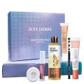 Just Herbs Makeup Kit for Women with Kohl Kajal, 3 in 1 Primer, Liquid Lipstick, Serum Foundation, Saptajal Toner and Lip & Cheeck Tint (Gift Set) FROM INDIA (ABR). 