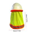 Protective cover, reflective mask, reflector, sun hat, helmet, mesh cloth, sun shield, safety helmet, UV protection helmet strip neck. 