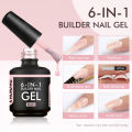 CHUNSHU 6 IN 1 Extension Gel 15ML Builder Nail Gel In A Bottle Semi Permanent Rubber Base Coat Self-leveling UV Construction Gel. 