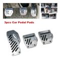 3 Pack Car Pedal Pads Auto Racing Sport Gas Brake Clutch Pad Cover Brake Pad Cover Rest Plate Foot Pedals Kit. 