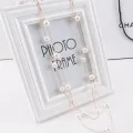 Long Double Layer Simulated Pearls LadIes Necklaces Clavicle Fashion Jewelry Sweater Chain Long Necklace for Women. 