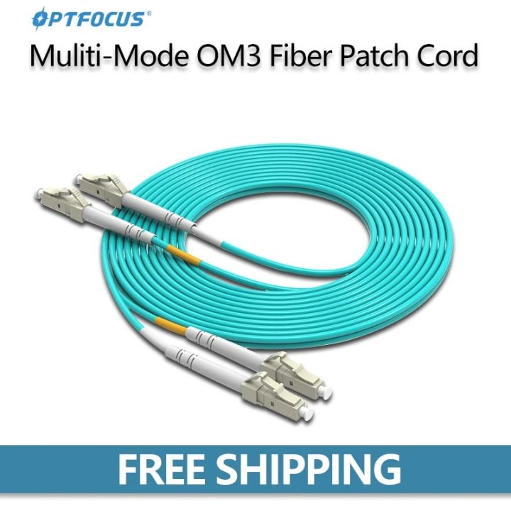 OPTFOCUS OM3 Fiber Optic Patch Cord LC UPC APC Multi Mode Jump Cable ...