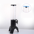 NXFDSIOZ 2X 1.5L Beer Dispenser Tower Easy Clean Integrated Tap with Ice Tube and LED Light Clear Beverage Tower Dispenser Black. 