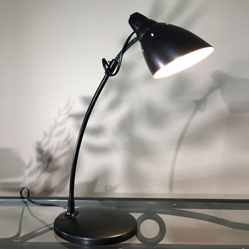Black Metal Arm Table Lamp Study Lamp Reading Office Bedside Study Room Table Desk Lamp (Best For Gift)