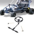 UTV Steering Wheel Assembly Kit Metal 300mm Enhanced Driving Experience Go Kart Steering Wheel Kit High Strength for 110cc 125cc 140cc 150cc Vehicles. 